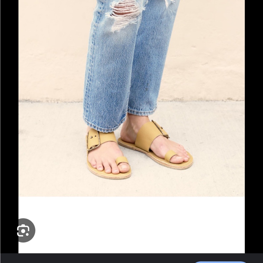 Beatrice  Valenzuela x Ramsey Conder tan sandals